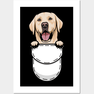 Funny Labrador Retriever Pocket Dog Posters and Art